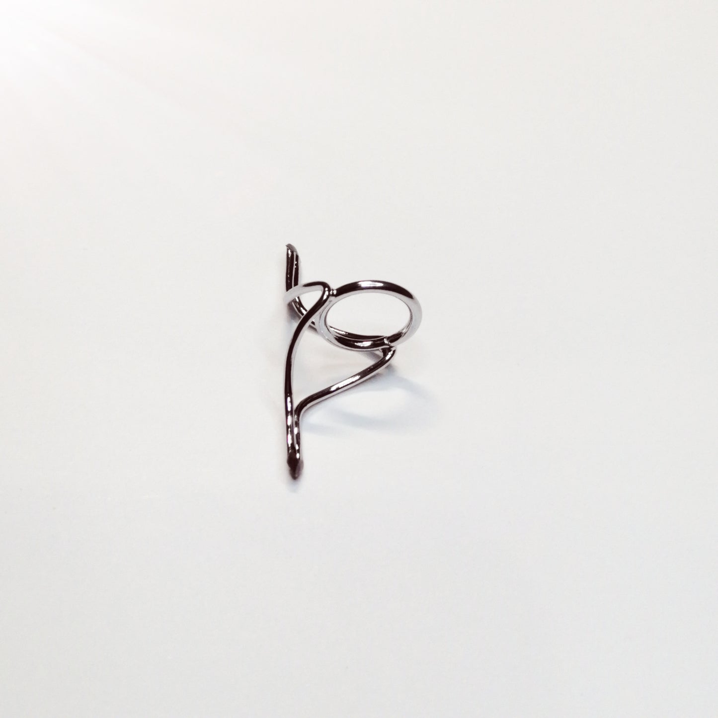 Anneau de départ chromé fin