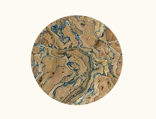 Rondelle de liège blue burl