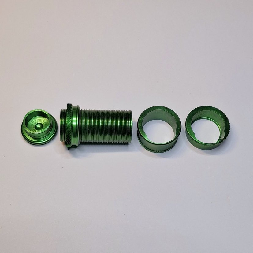Skeleton aluminium laqué vert